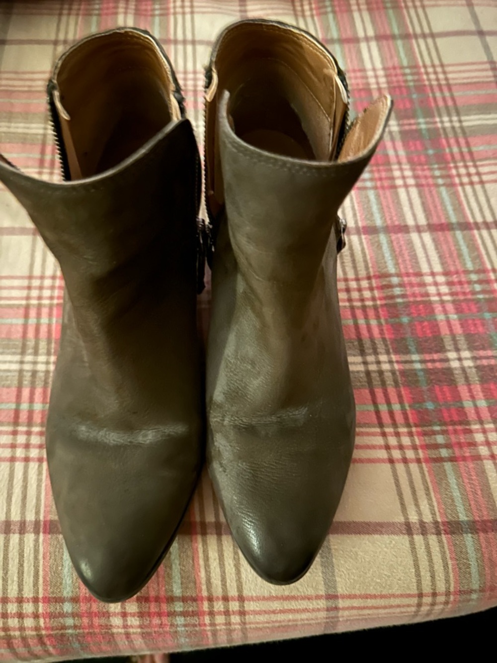 Women’s Pointed Toe Ankle Boots - Dark Brown Leather